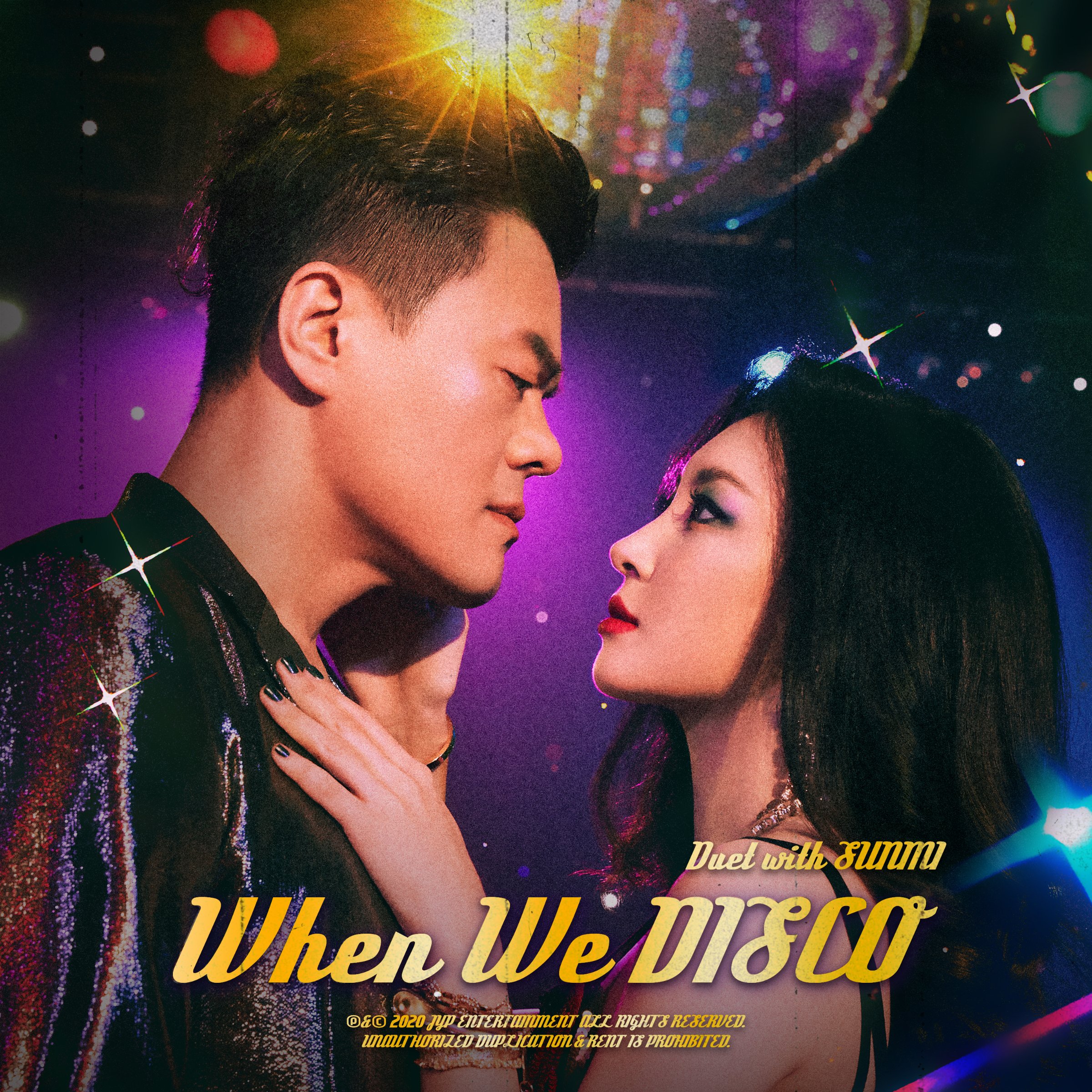 J Y Park 박진영 When We Disco Duet With Sunmi 선미 Lyrics Color